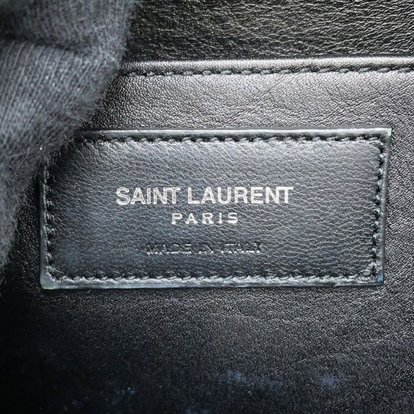 サンローランパリ ハンドバッグ ベイビーカバス レザー 400914 SAINT LAURENT PARIS 2way 黒
