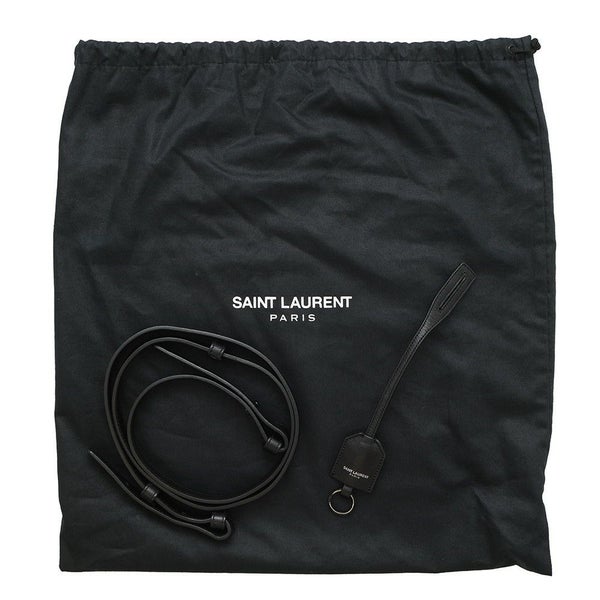 サンローランパリ ハンドバッグ ベイビーカバス レザー 400914 SAINT LAURENT PARIS 2way 黒