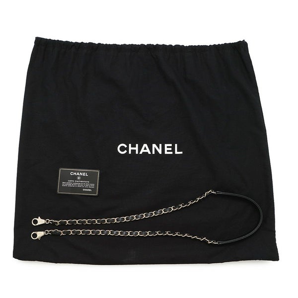 シャネル ハンドバッグ マトラッセ ココマーク ハンドル フラップ キャビアスキン リザード A92991 2way 黒