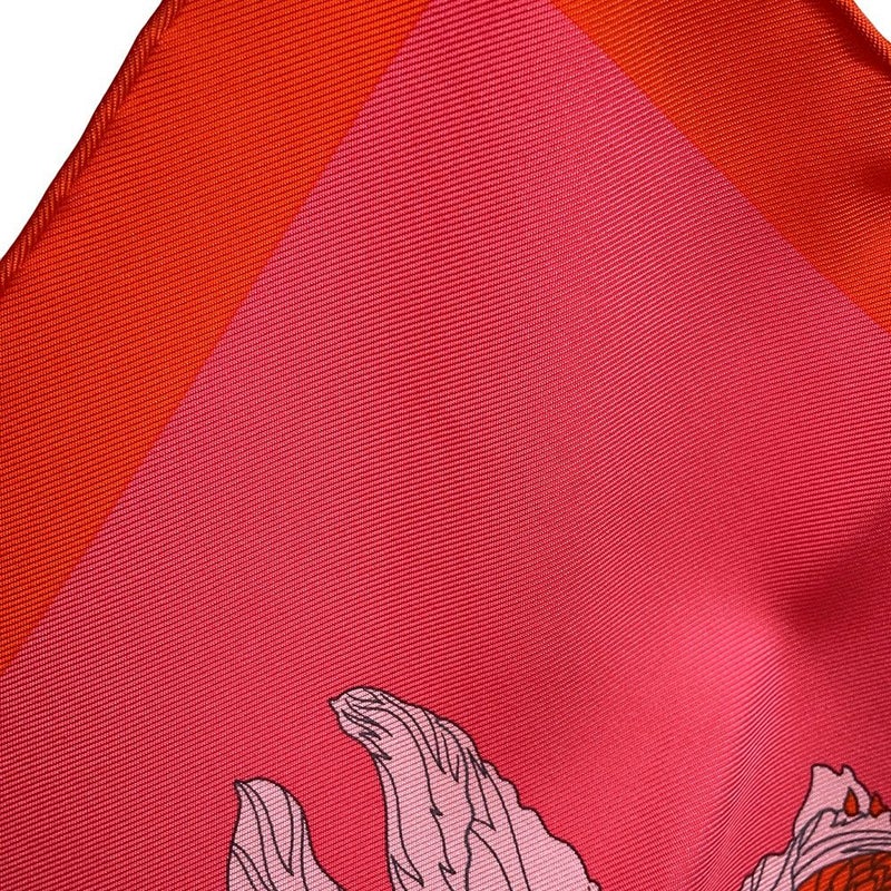 エルメス スカーフ カレ45 ガヴロッシュ ローブ・レジェール Robe Legere HERMES シルク 2022秋冬