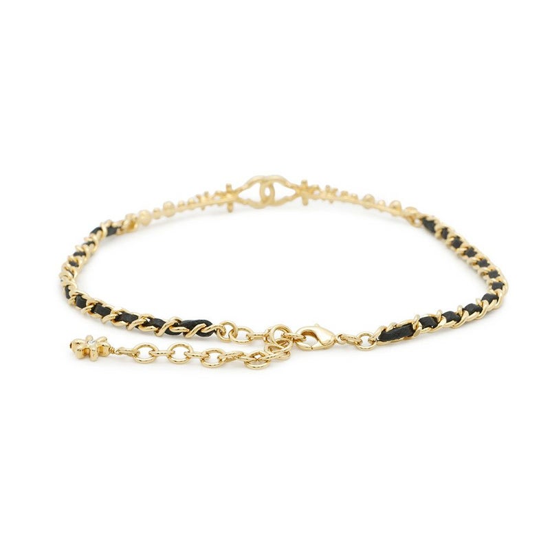 シャネル ネックレス ココマーク フラワー チョーカー ラインストーン ラムスキン I23A ABB327 CHANEL アクセサリー