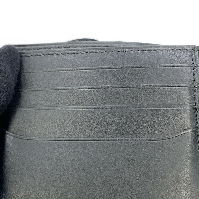 ベルルッティ 二つ折り財布 カリグラフィ レザー Berluti メンズ 黒