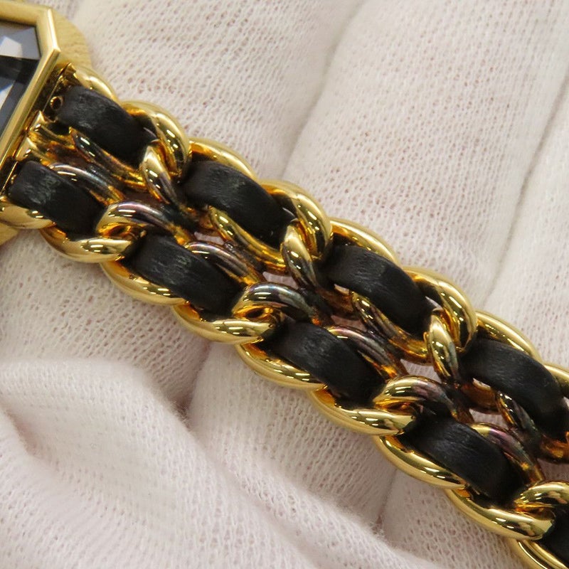 シャネル プルミエール M H0001 CHANEL 腕時計 黒文字盤 クォーツ