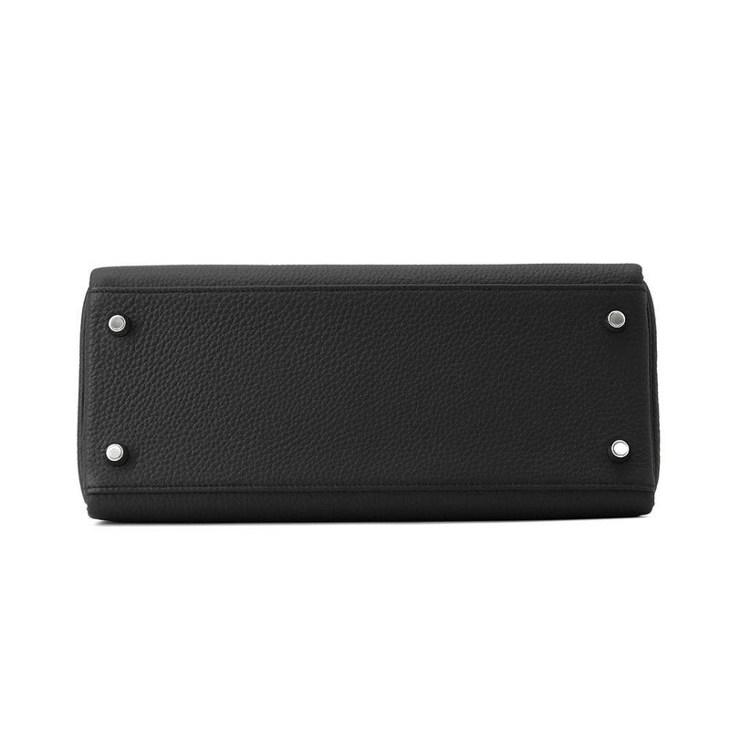 エルメス ハンドバッグ ケリー28 内縫い ブラック/シルバー金具 トゴ K刻印 2wayショルダー 黒