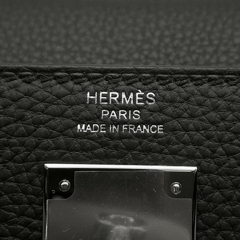 エルメス ハンドバッグ ケリー28 内縫い ブラック/シルバー金具 トゴ K刻印 2wayショルダー 黒