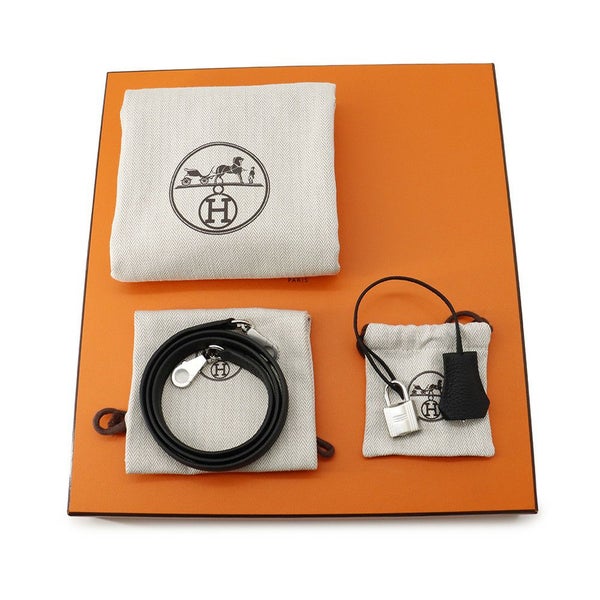 エルメス ハンドバッグ ケリー28 内縫い ブラック/シルバー金具 トゴ K刻印 2wayショルダー 黒