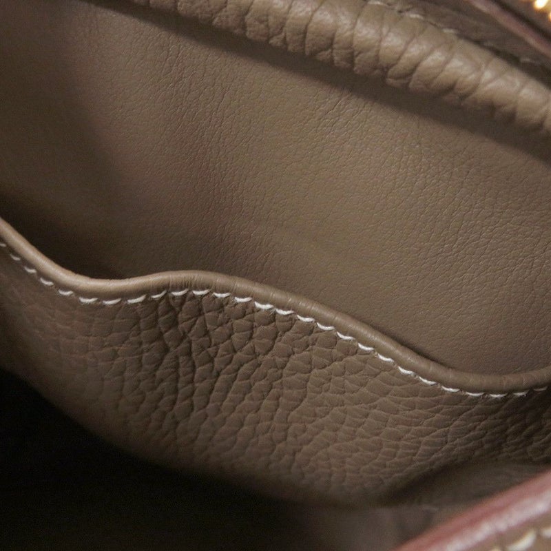 エルメス ハンドバッグ リンディ26  エトゥープ/ゴールド金具 トリヨンクレマンス W刻印 HERMES 2way ショルダーバッグ