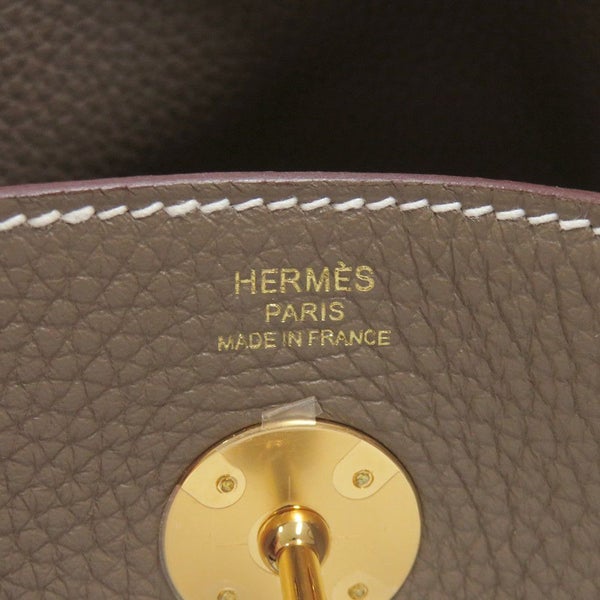 エルメス ハンドバッグ リンディ26  エトゥープ/ゴールド金具 トリヨンクレマンス W刻印 HERMES 2way ショルダーバッグ