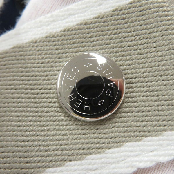 エルメス ポーチ ブリッド・ア・ブラックGM ベージュ/シルバー金具 キャンバス HERMES バッグ 小物入れ