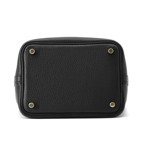 エルメス ハンドバッグ ピコタンロックPM ブラック/ゴールド金具 トリヨンクレマンス K刻印 HERMES トートバッグ 黒