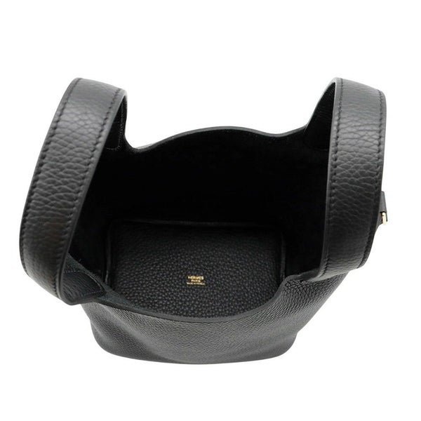 エルメス ハンドバッグ ピコタンロックPM ブラック/ゴールド金具 トリヨンクレマンス K刻印 HERMES トートバッグ 黒