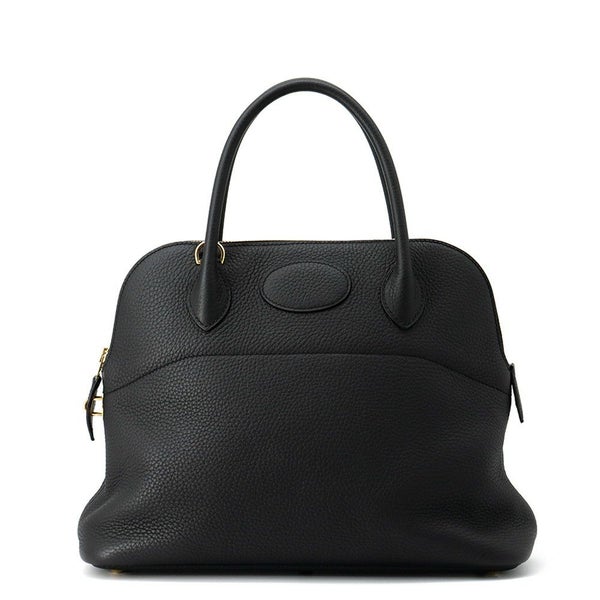 エルメス ハンドバッグ ボリード31 ブラック/ゴールド金具 トリヨンクレマンス D刻印 HERMES Bolide 2wayショルダー 黒