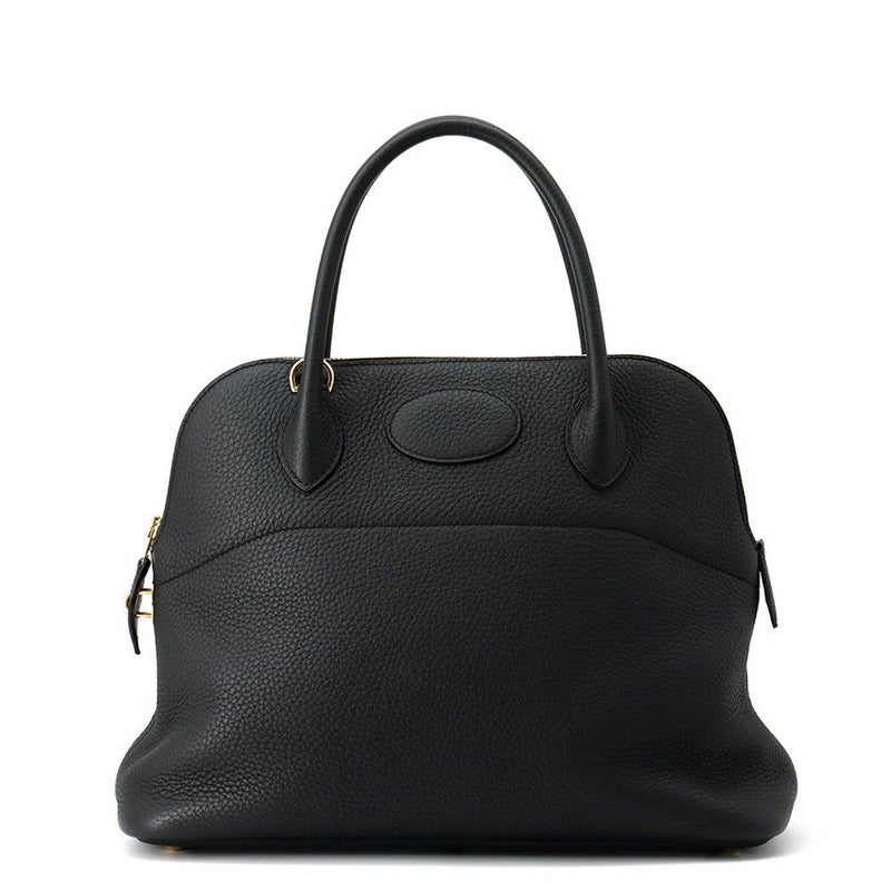 エルメス ハンドバッグ ボリード31 ブラック/ゴールド金具 トリヨンクレマンス D刻印 HERMES Bolide 2wayショルダー 黒