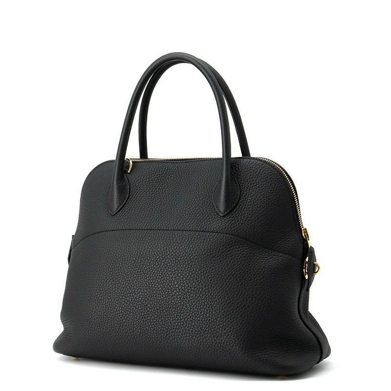 エルメス ハンドバッグ ボリード31 ブラック/ゴールド金具 トリヨンクレマンス D刻印 HERMES Bolide 2wayショルダー 黒