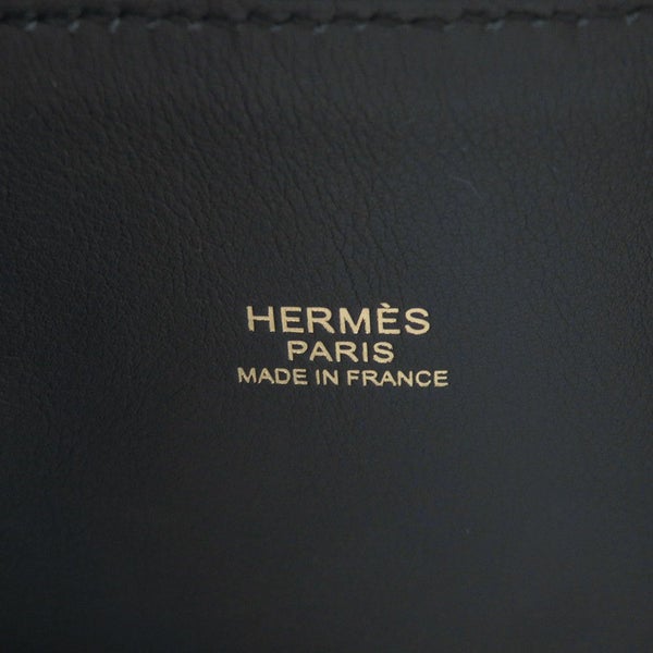 エルメス ハンドバッグ ボリード31 ブラック/ゴールド金具 トリヨンクレマンス D刻印 HERMES Bolide 2wayショルダー 黒