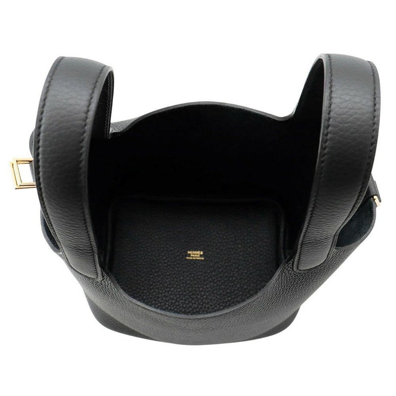エルメス ハンドバッグ ピコタンロックPM ブラック/ゴールド金具 トリヨンクレマンス K刻印 黒