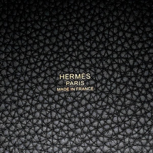 エルメス ハンドバッグ ピコタンロックPM ブラック/ゴールド金具 トリヨンクレマンス K刻印 黒