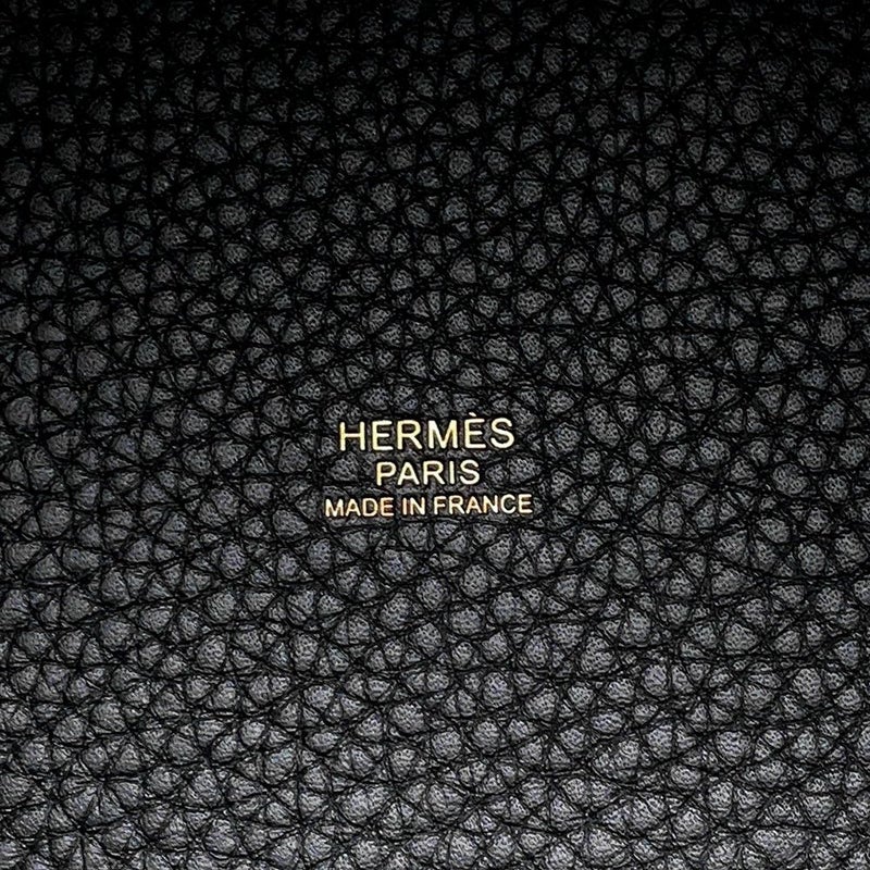 エルメス ハンドバッグ ピコタンロックPM ブラック/ゴールド金具 トリヨンクレマンス K刻印 黒