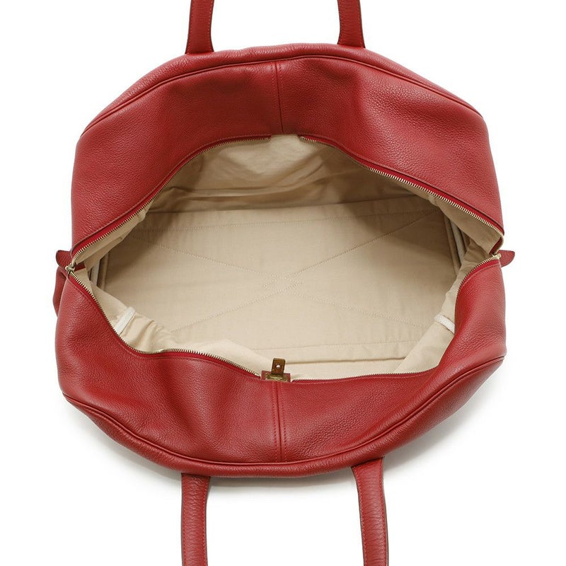 エルメス ボストンバッグ ヴィクトリア50 レッド/ゴールド金具 トリヨンクレマンス HERMES バッグ