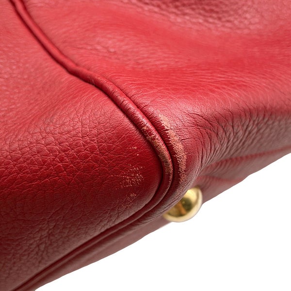 エルメス ボストンバッグ ヴィクトリア50 レッド/ゴールド金具 トリヨンクレマンス HERMES バッグ