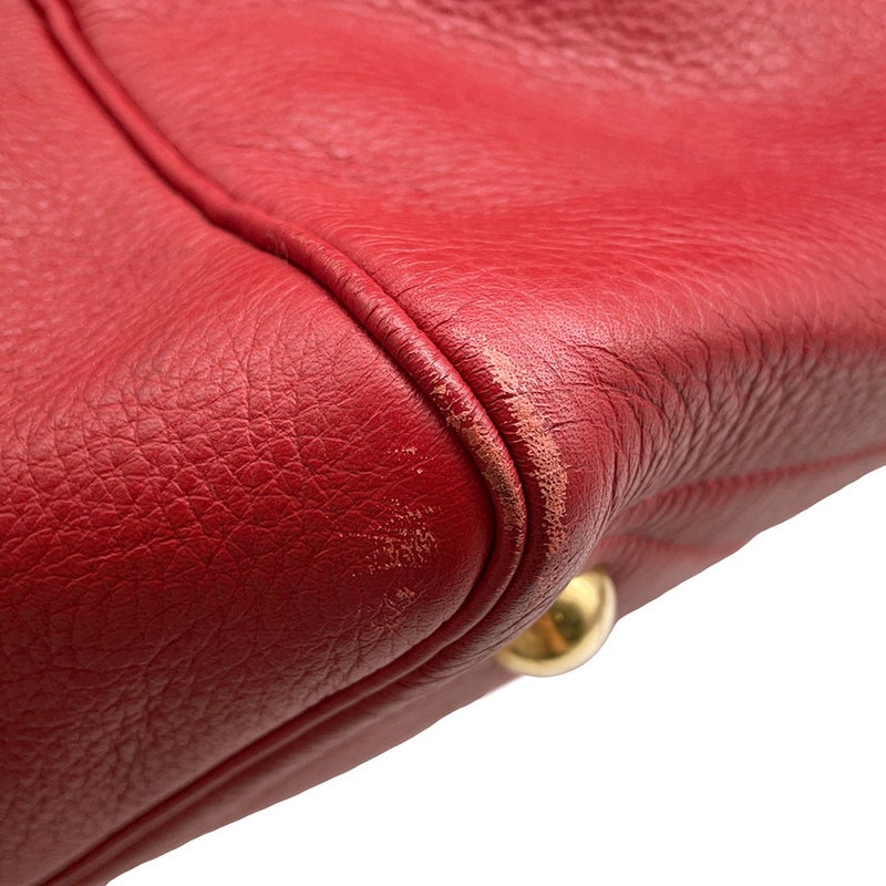 エルメス ボストンバッグ ヴィクトリア50 レッド/ゴールド金具 トリヨンクレマンス HERMES バッグ