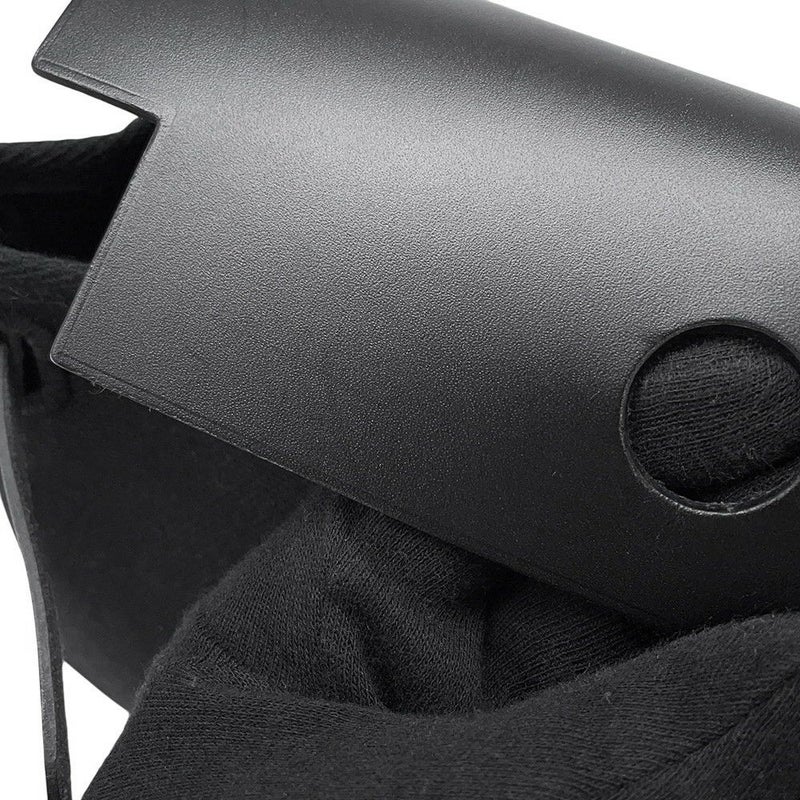 エルメス ショルダーバッグ エールバッグジップ ミニ ブラック/シルバー金具 トワルアッシュヴァイキング/ヴァッシュハンター W刻印 黒