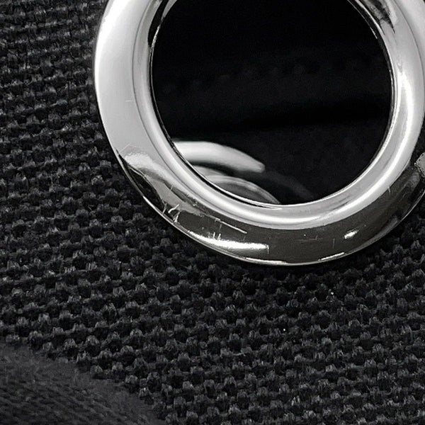 エルメス ショルダーバッグ エールバッグジップ ミニ ブラック/シルバー金具 トワルアッシュヴァイキング/ヴァッシュハンター W刻印 黒