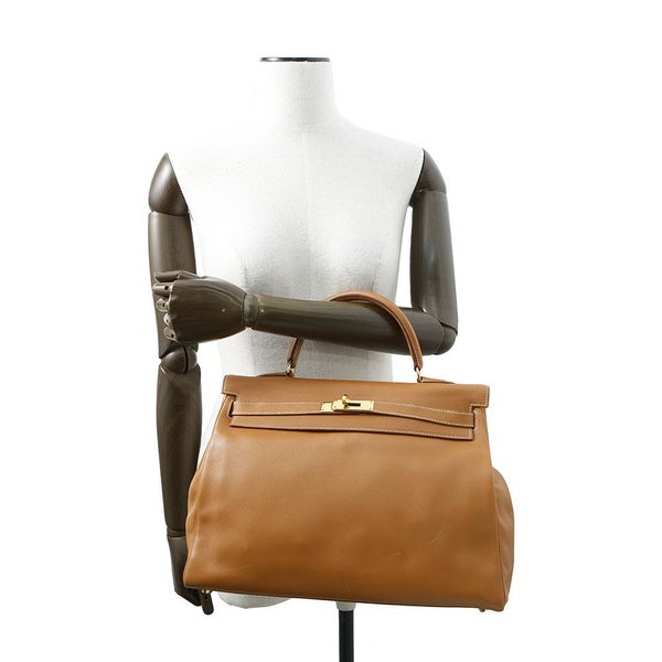 エルメス ハンドバッグ ケリー35 内縫い ゴールド/ゴールド金具 スイフト A刻印 2wayショルダー