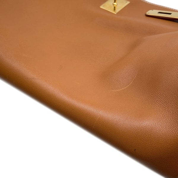 エルメス ハンドバッグ ケリー35 内縫い ゴールド/ゴールド金具 スイフト A刻印 2wayショルダー