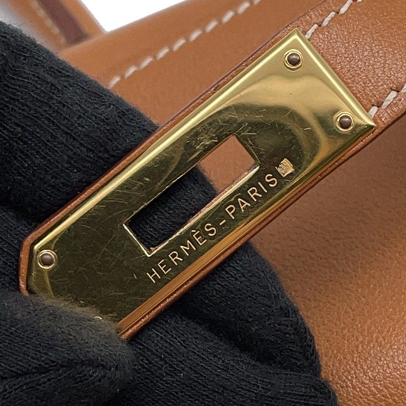 エルメス ハンドバッグ ケリー35 内縫い ゴールド/ゴールド金具 スイフト A刻印 2wayショルダー