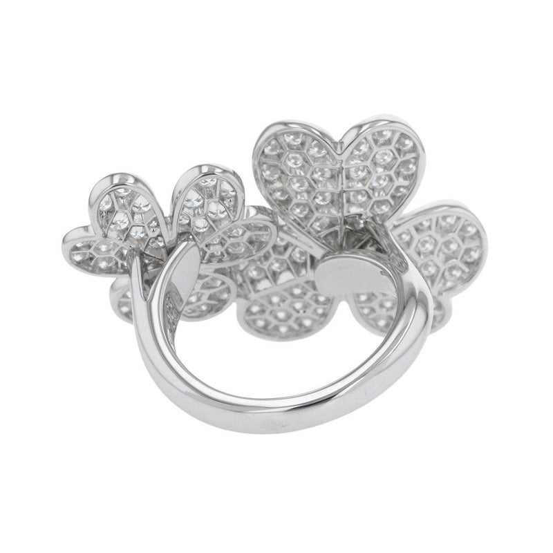 ヴァンクリーフ&アーペル リング フリヴォル アントレ レ ドア リング ダイヤモンド 112P 2.1ct K18WG サイズ50 VCARB67500