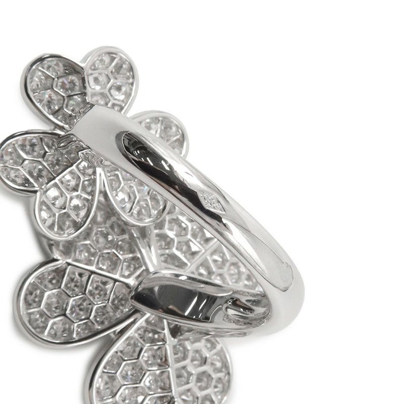 ヴァンクリーフ&アーペル リング フリヴォル アントレ レ ドア リング ダイヤモンド 112P 2.1ct K18WG サイズ50 VCARB67500