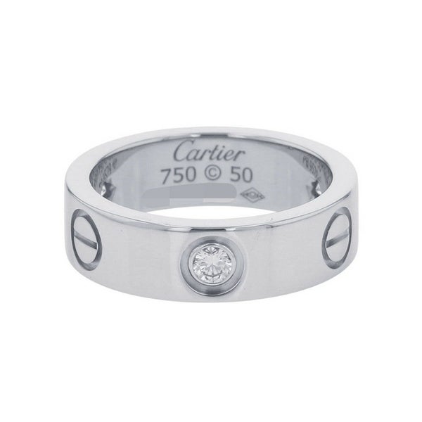 カルティエ リング LOVE リング クラシックモデル ダイヤモンド 3P 計0.22ct K18WG サイズ50 B4032500 指輪 ラブリング