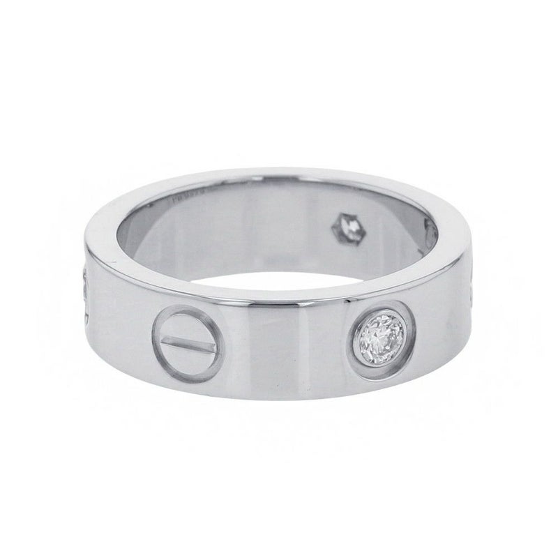 カルティエ リング LOVE リング クラシックモデル ダイヤモンド 3P 計0.22ct K18WG サイズ50 B4032500 指輪 ラブリング
