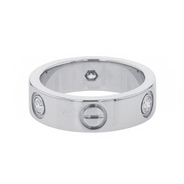 カルティエ リング LOVE リング クラシックモデル ダイヤモンド 3P 計0.22ct K18WG サイズ50 B4032500 指輪 ラブリング