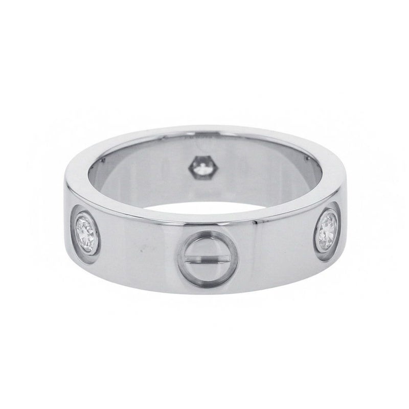 カルティエ リング LOVE リング クラシックモデル ダイヤモンド 3P 計0.22ct K18WG サイズ50 B4032500 指輪 ラブリング