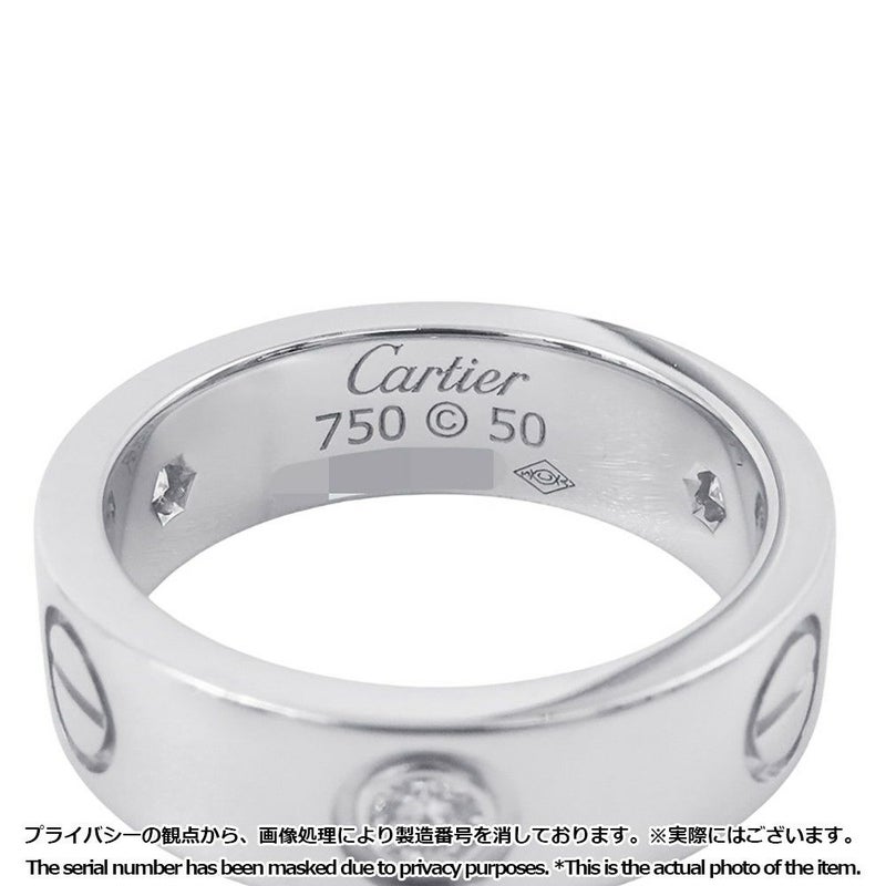 カルティエ リング LOVE リング クラシックモデル ダイヤモンド 3P 計0.22ct K18WG サイズ50 B4032500 指輪 ラブリング