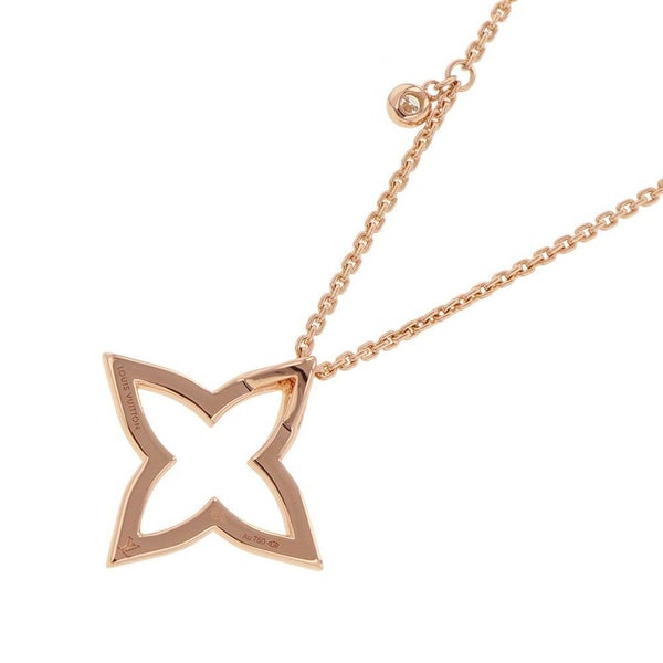 ルイヴィトン ネックレス ペンダント オンブレ ブロッサム ダイヤモンド 21P 計約0.1ct K18PGピンクゴールド Q03083 LOUIS VUITTON