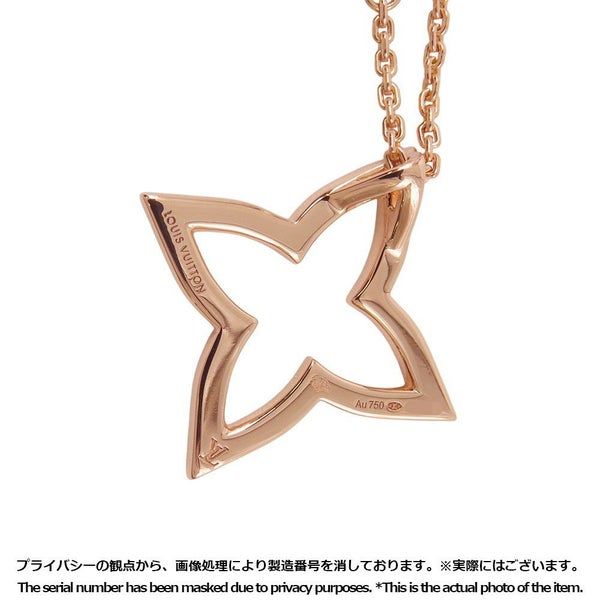 ルイヴィトン ネックレス ペンダント オンブレ ブロッサム ダイヤモンド 21P 計約0.1ct K18PGピンクゴールド Q03083 LOUIS VUITTON