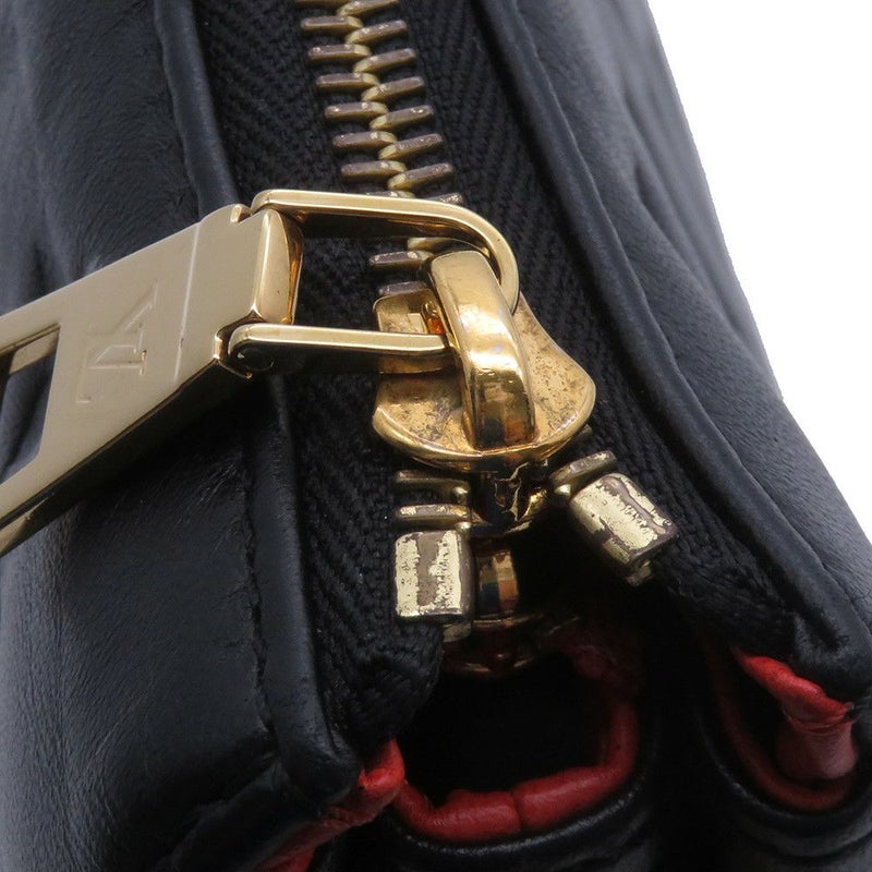 ルイヴィトン ショルダーバッグ モノグラム/ラムレザー クッサンPM M57790 LOUIS VUITTON 3wayクラッチ ブラック 黒