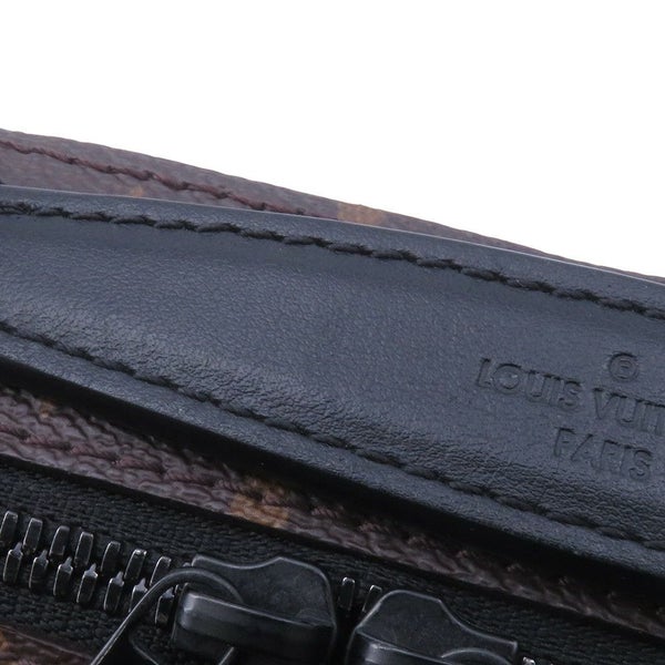 ルイヴィトン ショルダーバッグ モノグラム・マカサー ハンドル・ソフトトランク M45935 ヴィトン バッグ 黒 ブラック