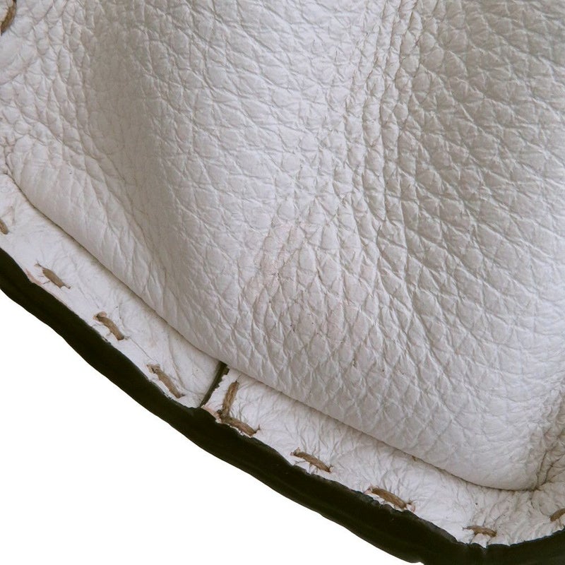 フェンディ ハンドバッグ ミニ ピーカブー セレリア レザー 8BN244 FENDI バッグ ショルダーバッグ 白