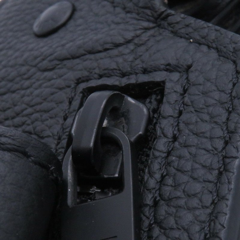 ルイヴィトン ボディバッグ グレインレザー テイクオフ・スリング M57081 ヴィトン ブラック 黒