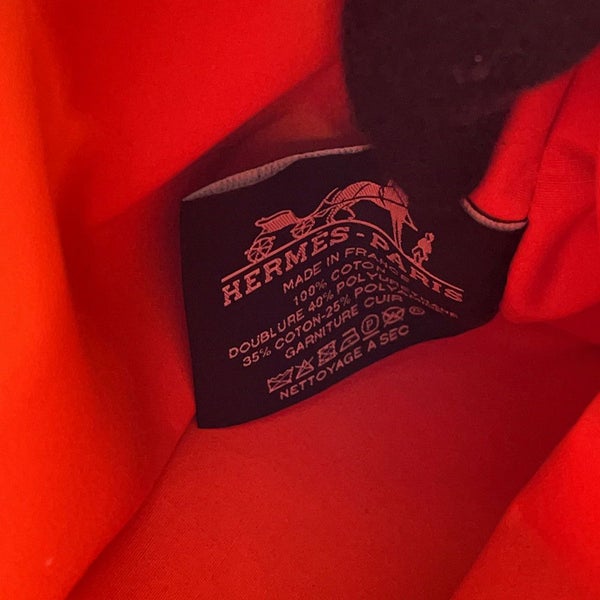 エルメス ポーチ ボリードポーチ ミニ  イエロー/ネイビー/シルバー金具 HERMES 小物入れ