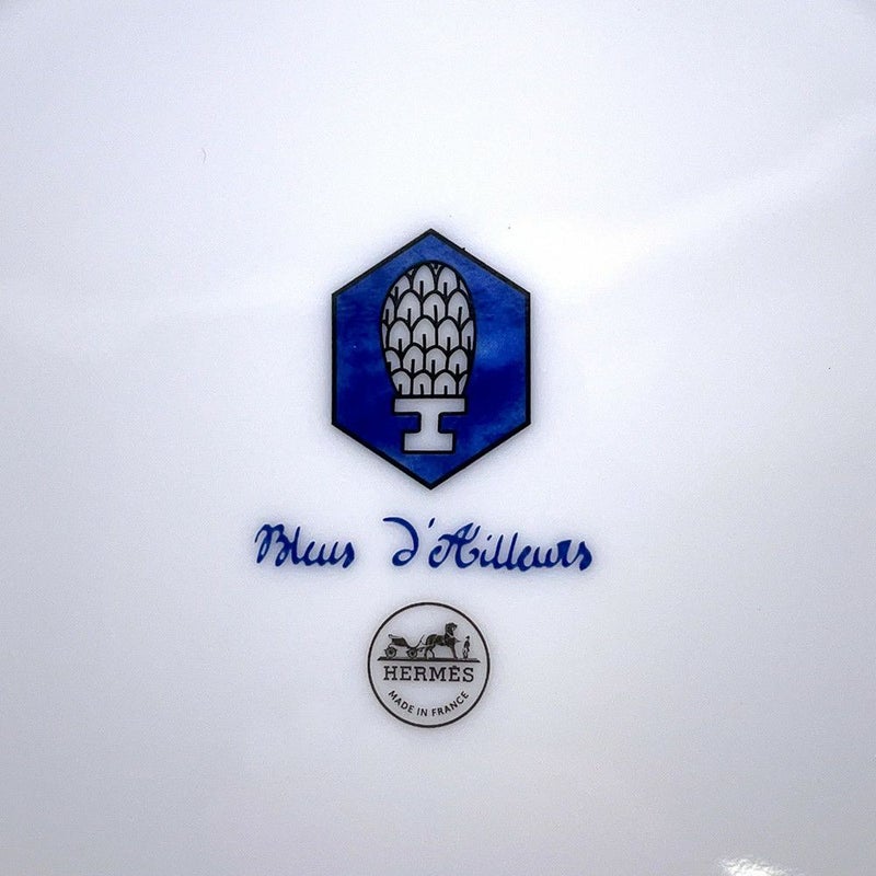 エルメス デザートプレート ブルー ダイユール HERMES ポーセリン 食器