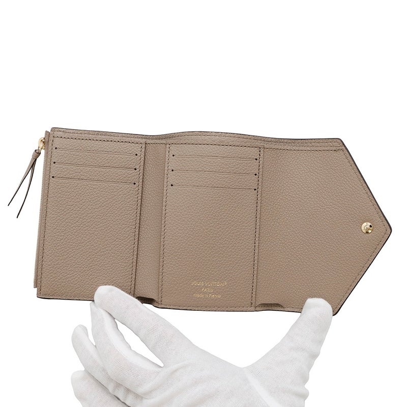 ルイヴィトン 財布 モノグラム・アンプラント ポルトフォイユ・ヴィクトリーヌ M81861 LOUIS VUITTON ベージュ