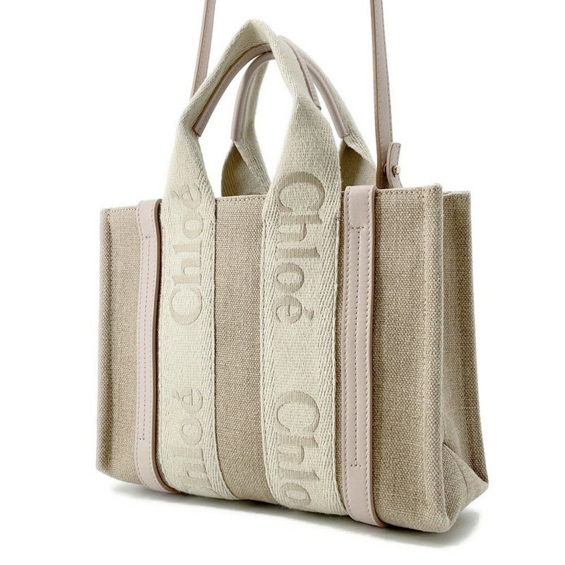 クロエ ハンドバッグ ウッディ トート スモール キャンバス CHC23US397 Chloe 2way