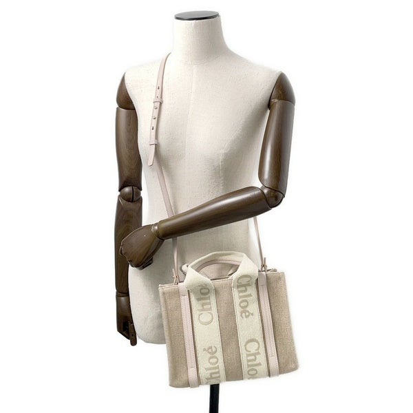 クロエ ハンドバッグ ウッディ トート スモール キャンバス CHC23US397 Chloe 2way