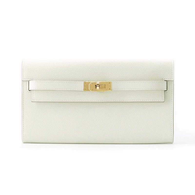 エルメス ケリーウォレット ロング トゥーゴー カヴァル マッシュルーム/ゴールド金具 エバーカラー B刻印
