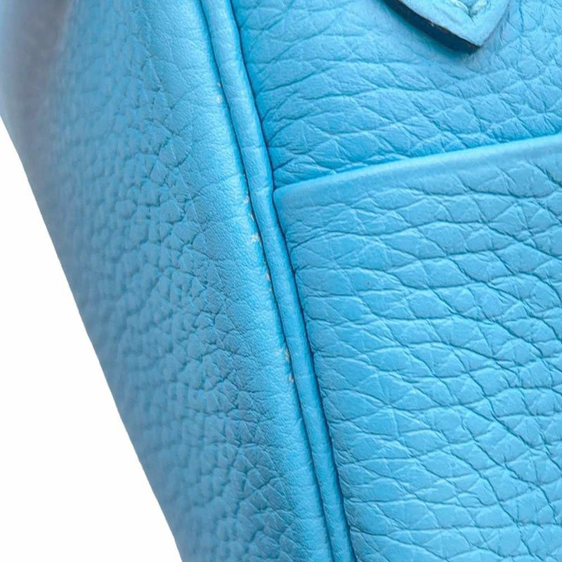 エルメス ハンドバッグ リンディ ミニ ブルーノール/シルバー金具 トリヨンクレマンス Z刻印 2wayショルダー